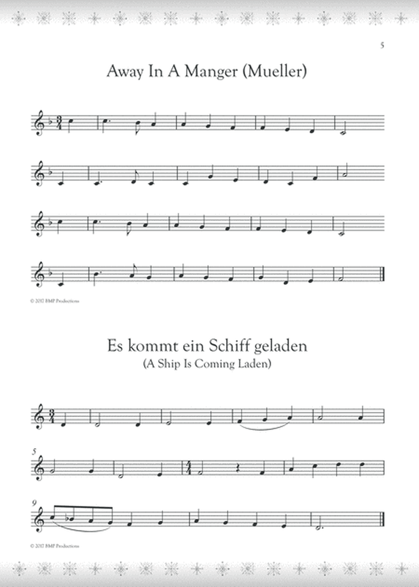 50 Christmas Carols For Trumpet: 50 Weihnachtslieder für Trompete