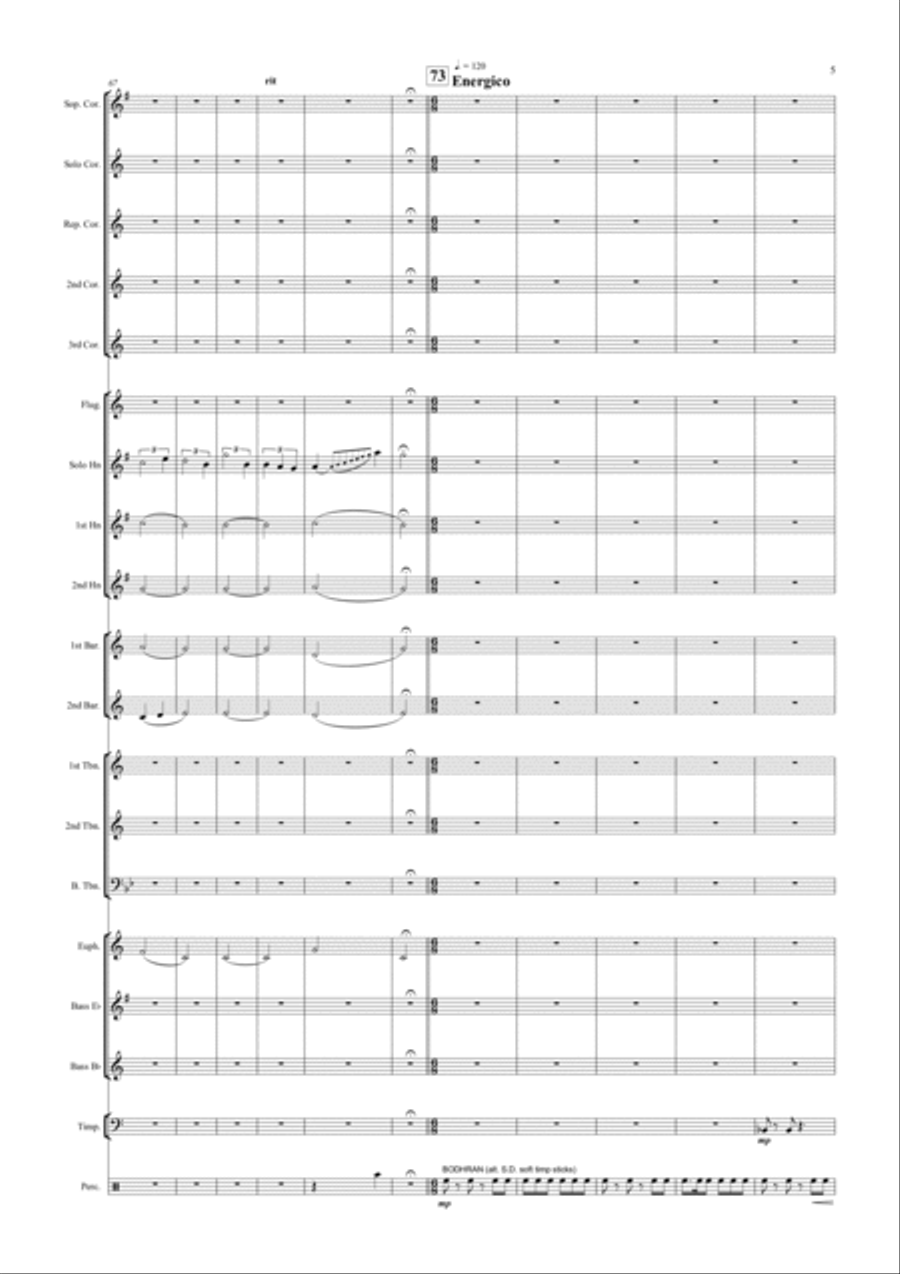 The Kerry Dance - Tenor Horn Solo The Kerry Dance - Tenor Horn Solo Brass Ensemble scores gallery preview page 5