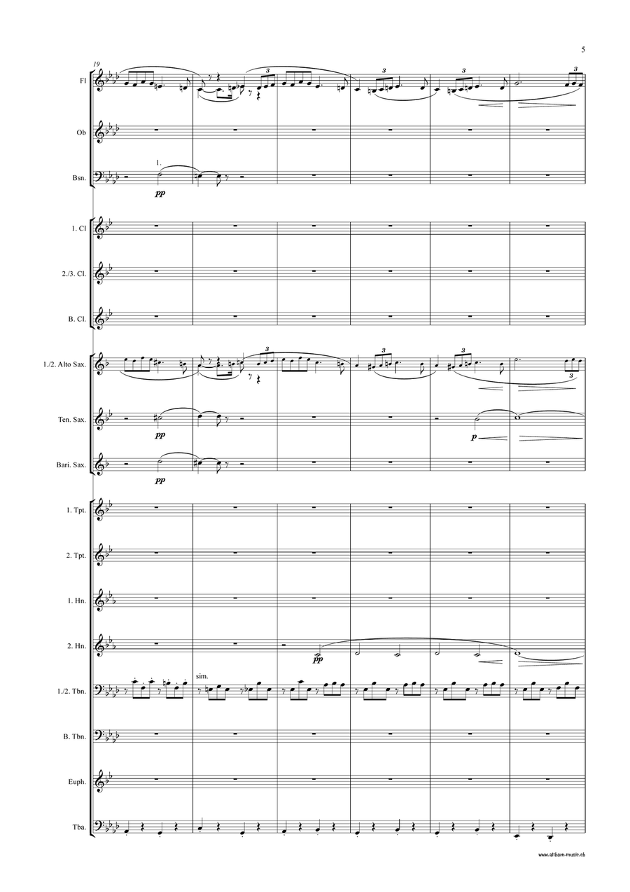 Pavane, op. 50 Pavane, op. 50 Concert Band scores gallery preview page 6