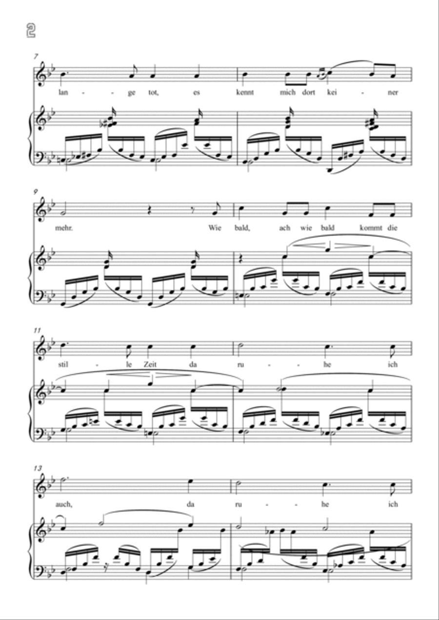 Schumann-In der Fremde in g minor Voice scores gallery preview page 3