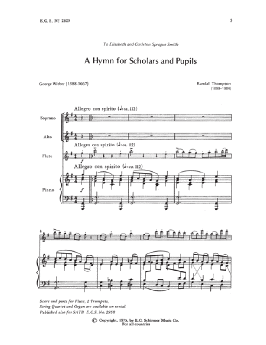 A Hymn For Scholars and Pupils SSA scores gallery preview page 3