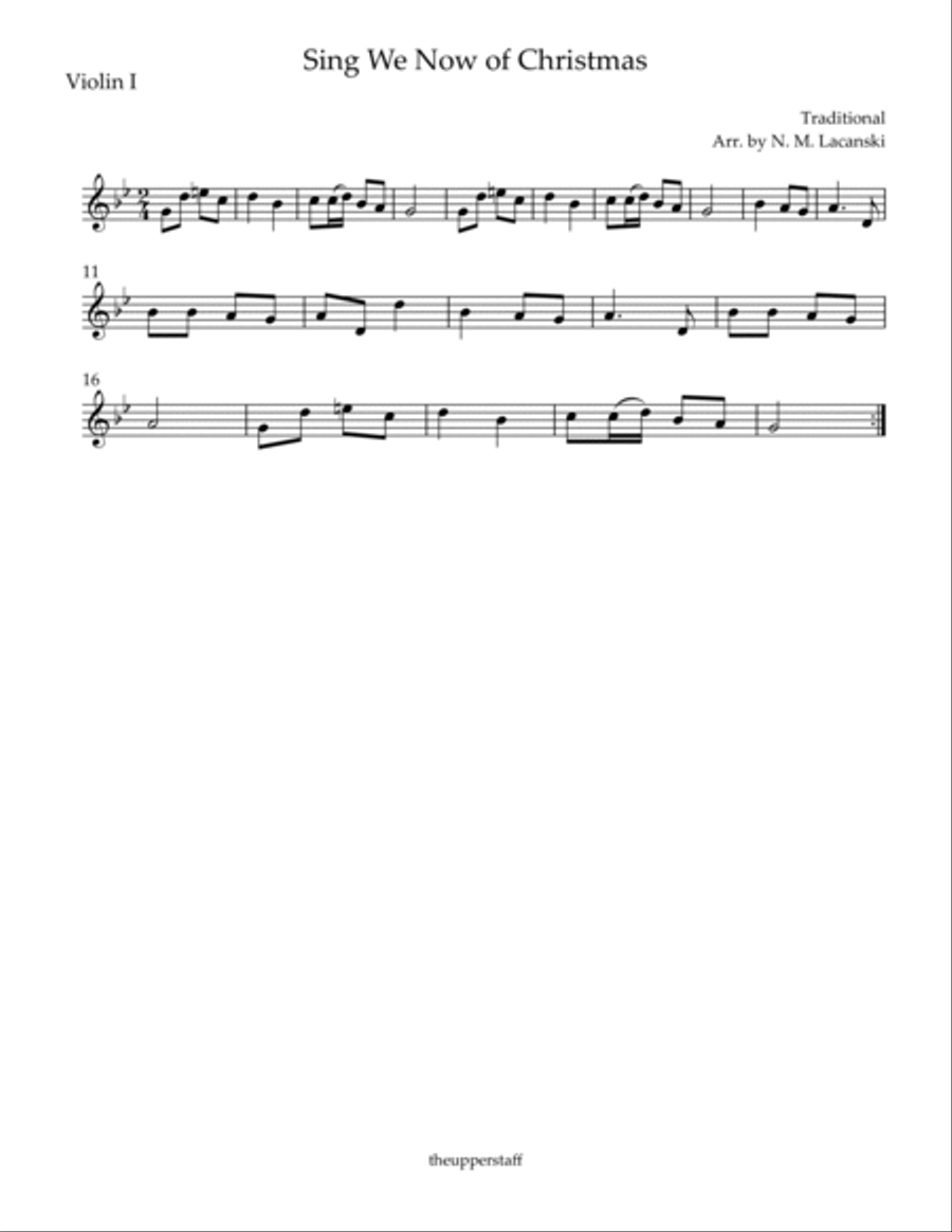 Sing We Now of Christmas Sing We Now of Christmas String Quartet scores gallery preview page 4