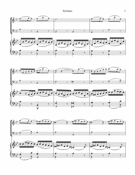 Siciliano BWV 1031 from flute sonata 2 piano trio image number null