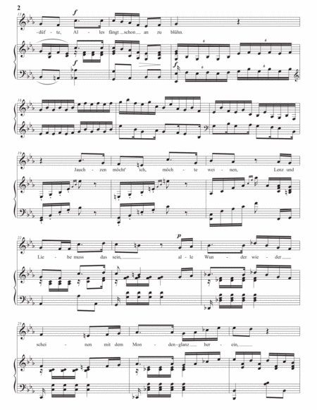 HENSEL: Frühling, Op. 7 no. 3 (transposed to E-flat major)