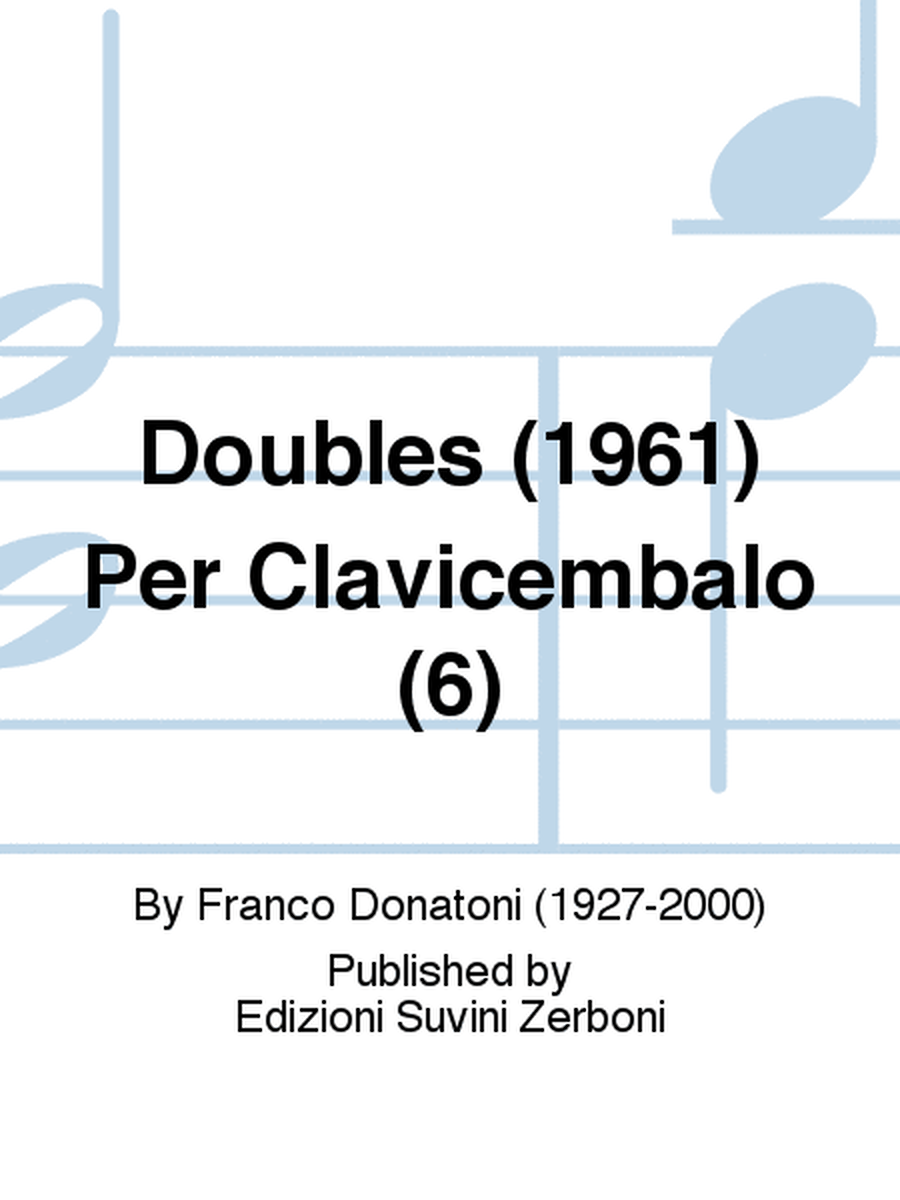 Doubles (1961) Per Clavicembalo (6)