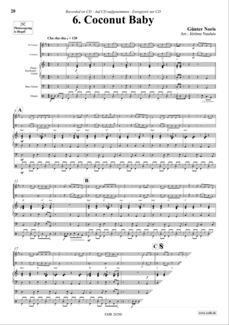 Let's Dance Volume 1 Brass Ensemble scores gallery preview page 8