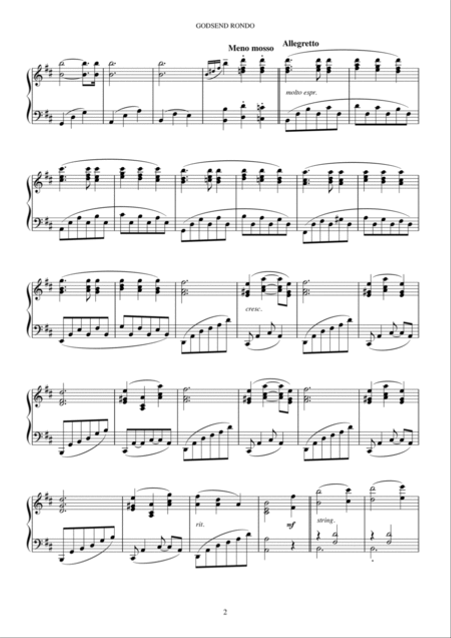 GODSEND RONRO Piano Solo scores gallery preview page 3
