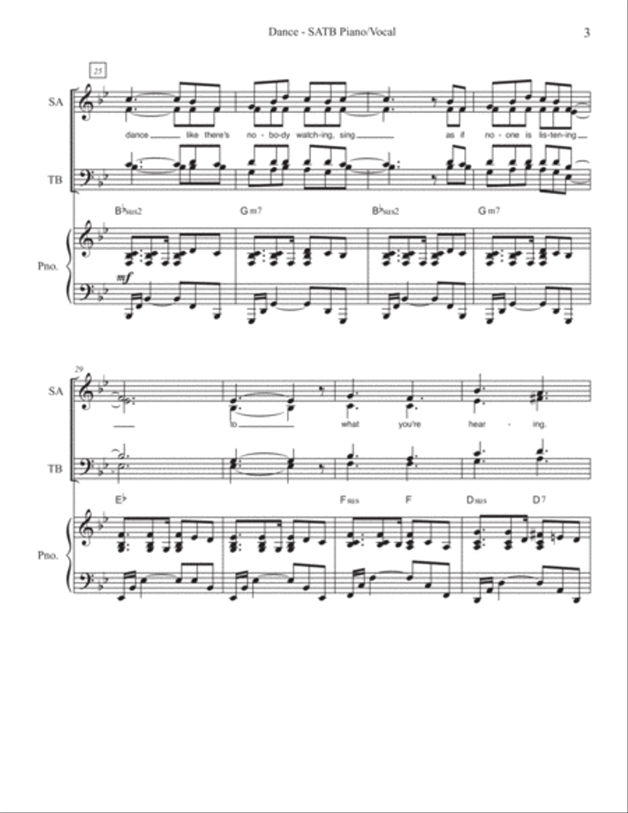 Dance 4-Part scores gallery preview page 4