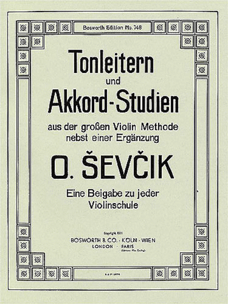 O. Sevcik: Tonleitern Und Akkord-Studien