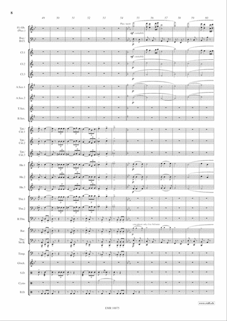 Ceremonial Fanfare Concert Band scores gallery preview page 9