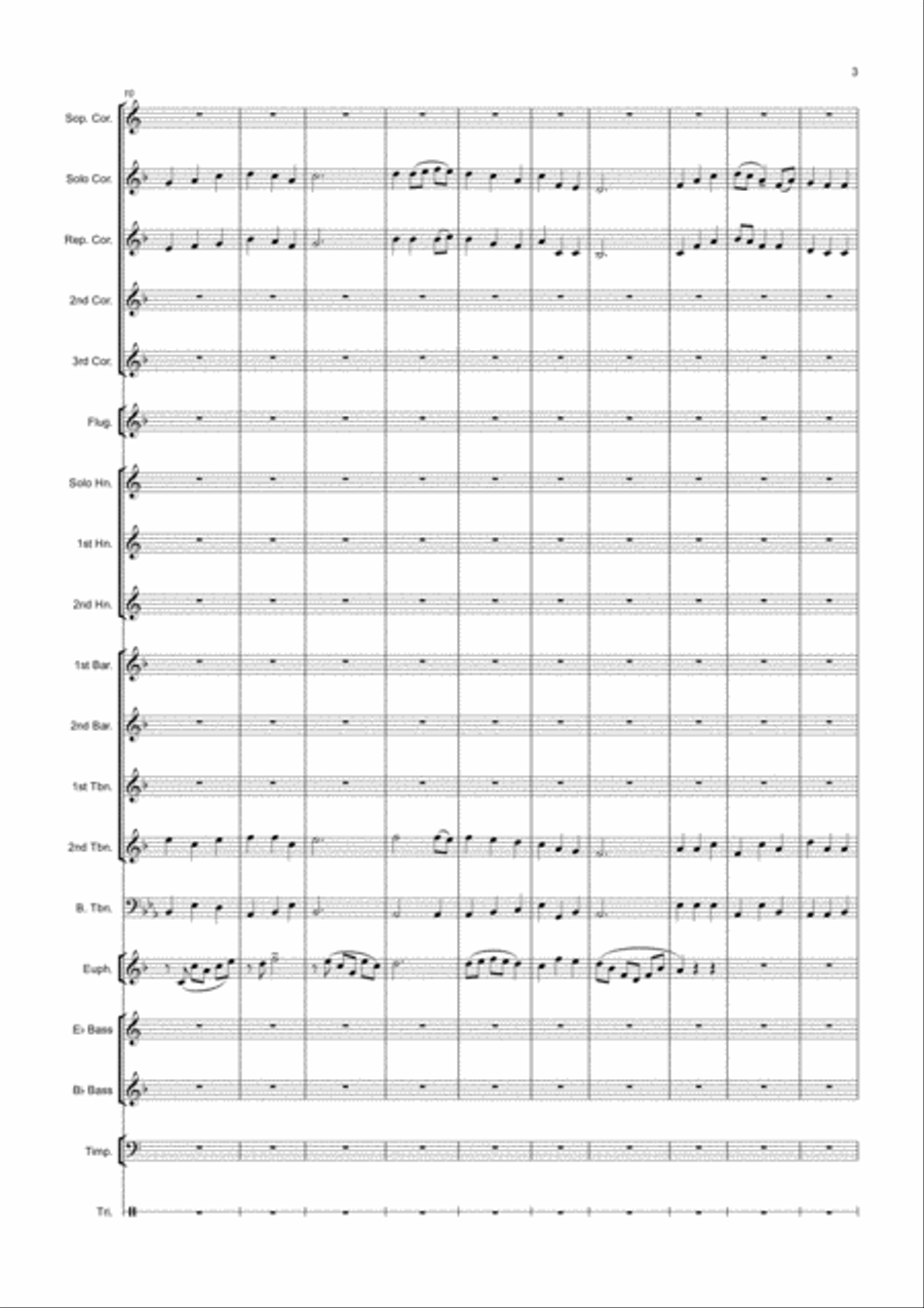 Be Thou My Vision Brass Ensemble scores gallery preview page 3