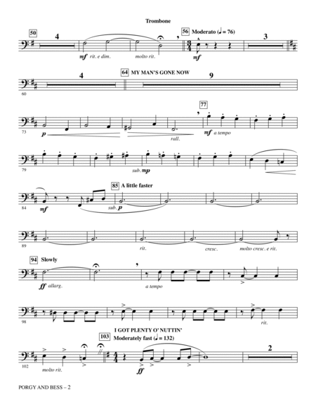 Porgy and Bess (Medley) - Trombone