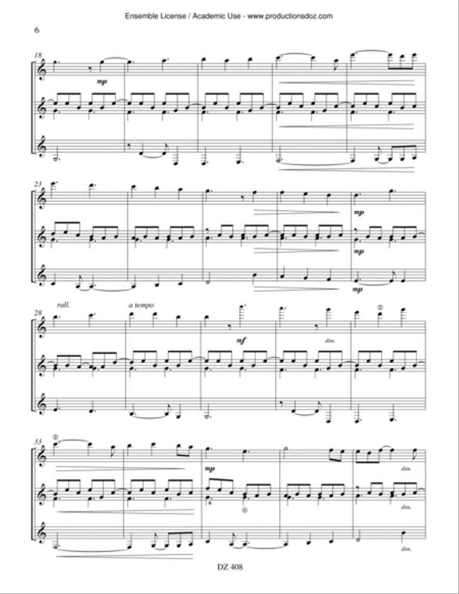 Soupirs d'espace Guitar Ensemble scores gallery preview page 6