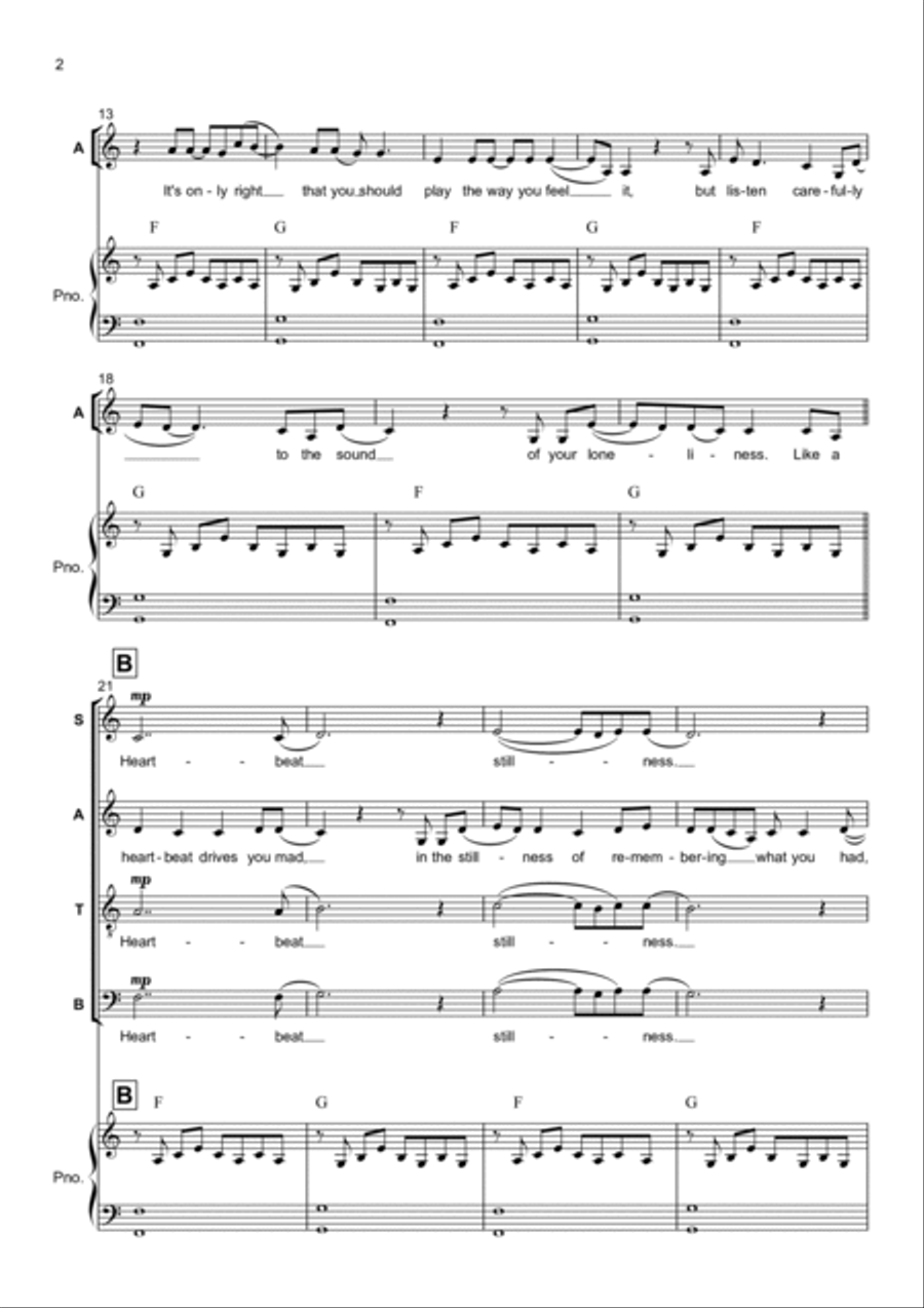 Dreams 4-Part scores gallery preview page 2