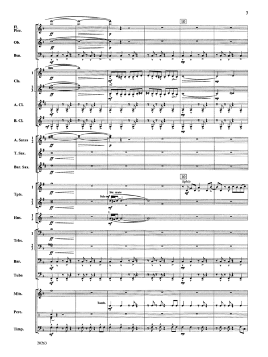 A Simple Celebration: Score Concert Band scores gallery preview page 3