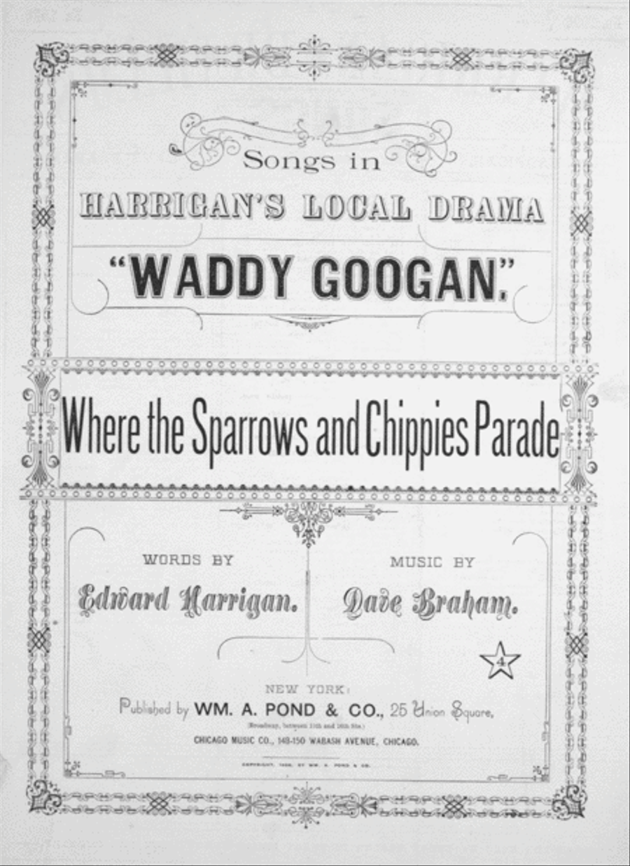 Where the Sparrows and Chippies Parade Voice scores gallery preview page 1