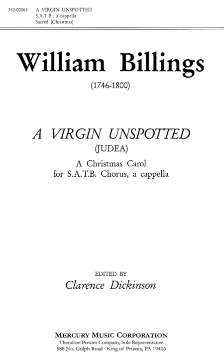 A Virgin Unspotted