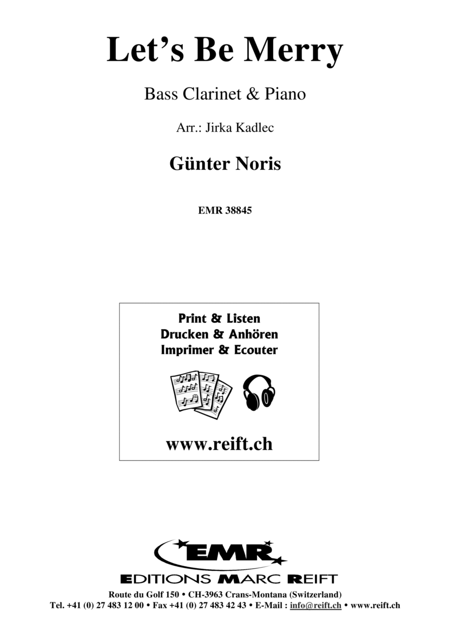 Let's Be Merry Let's Be Merry Bass Clarinet scores gallery preview page 1