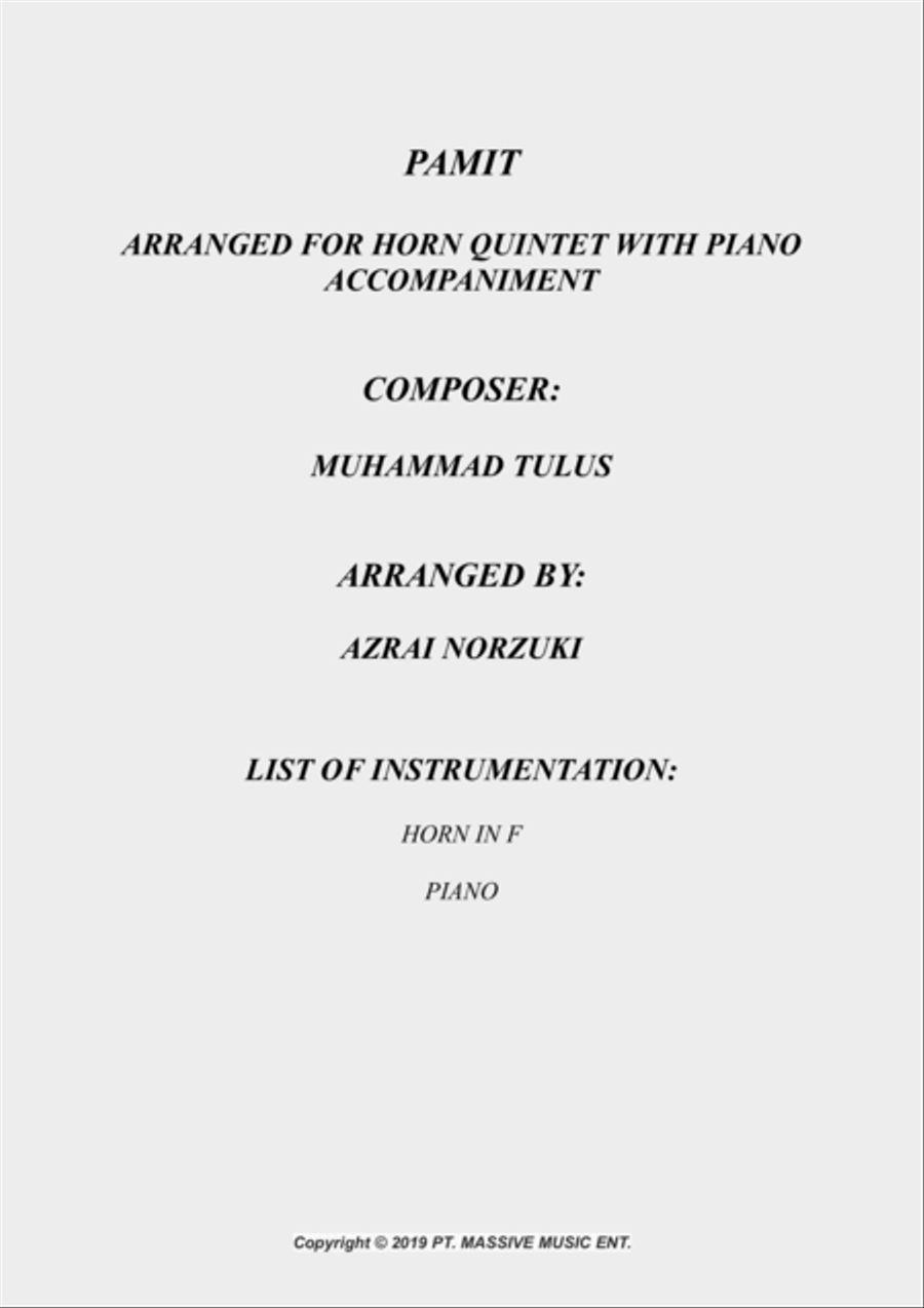 Pamit Horn scores gallery preview page 2