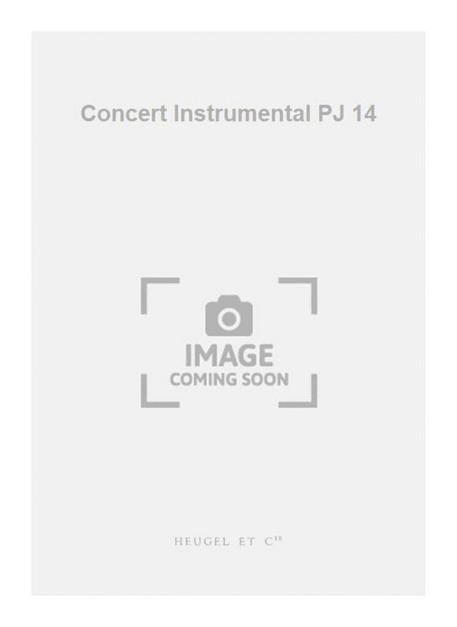 Concert Instrumental PJ 14
