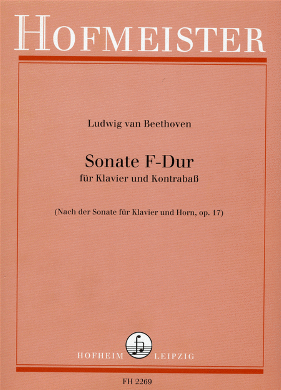 Sonate F-Dur Horn scores gallery preview page 1
