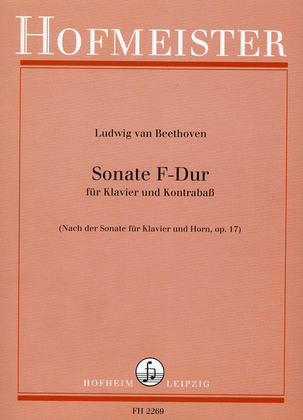 Book cover for Sonate F-Dur