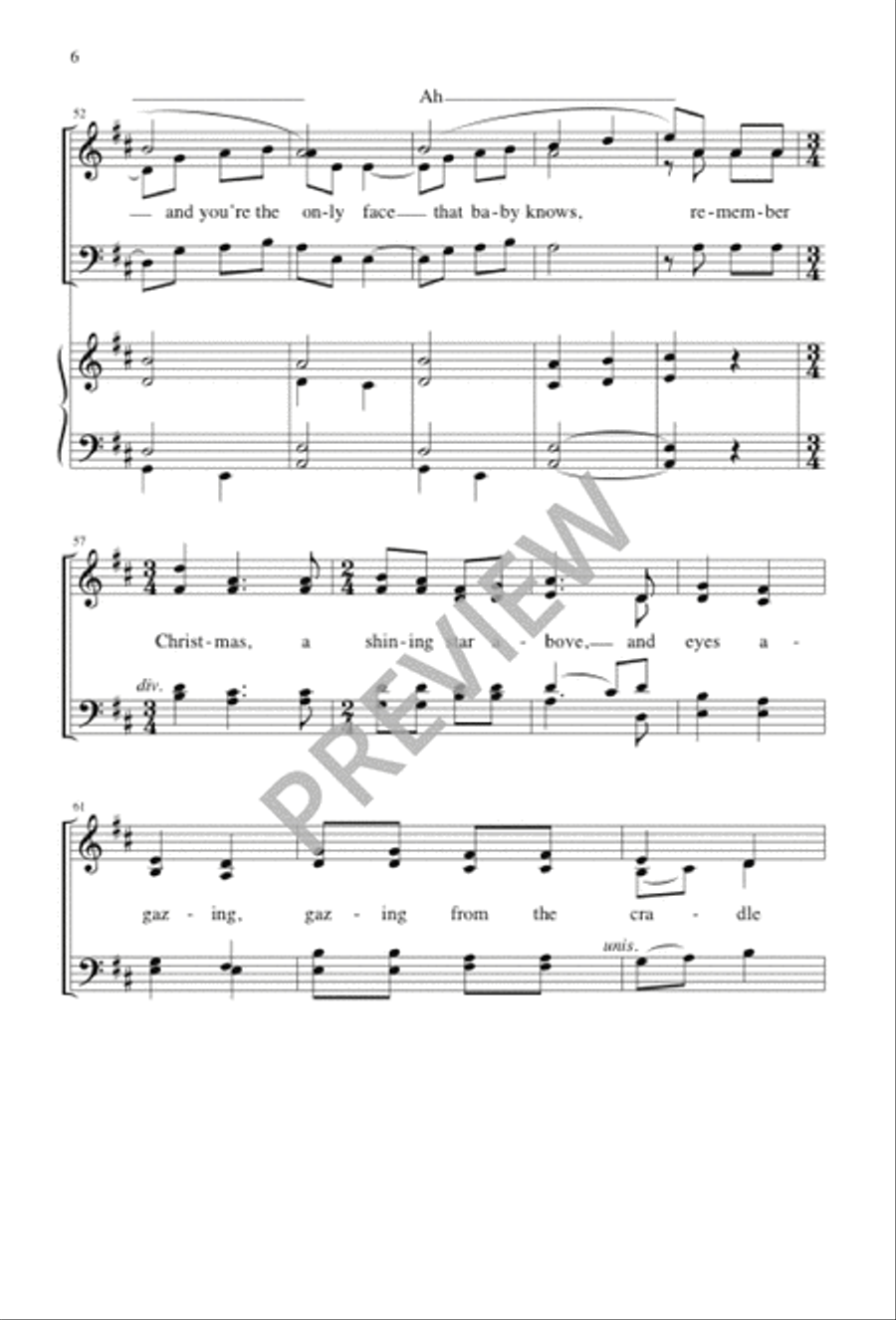 Remember Christmas 4-Part scores gallery preview page 7
