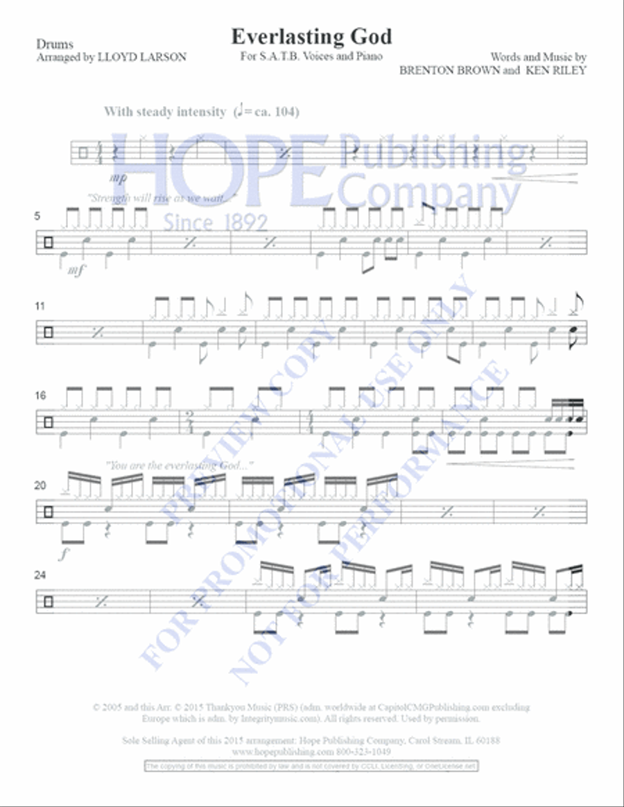 Everlasting God Choir scores gallery preview page 10