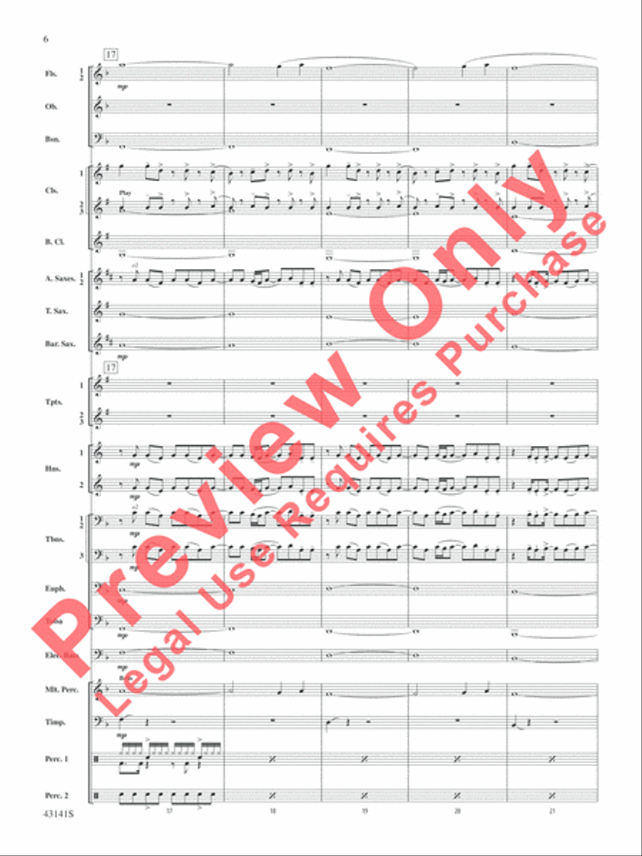 Bruno Mars Greatest Hits Concert Band scores gallery preview page 7