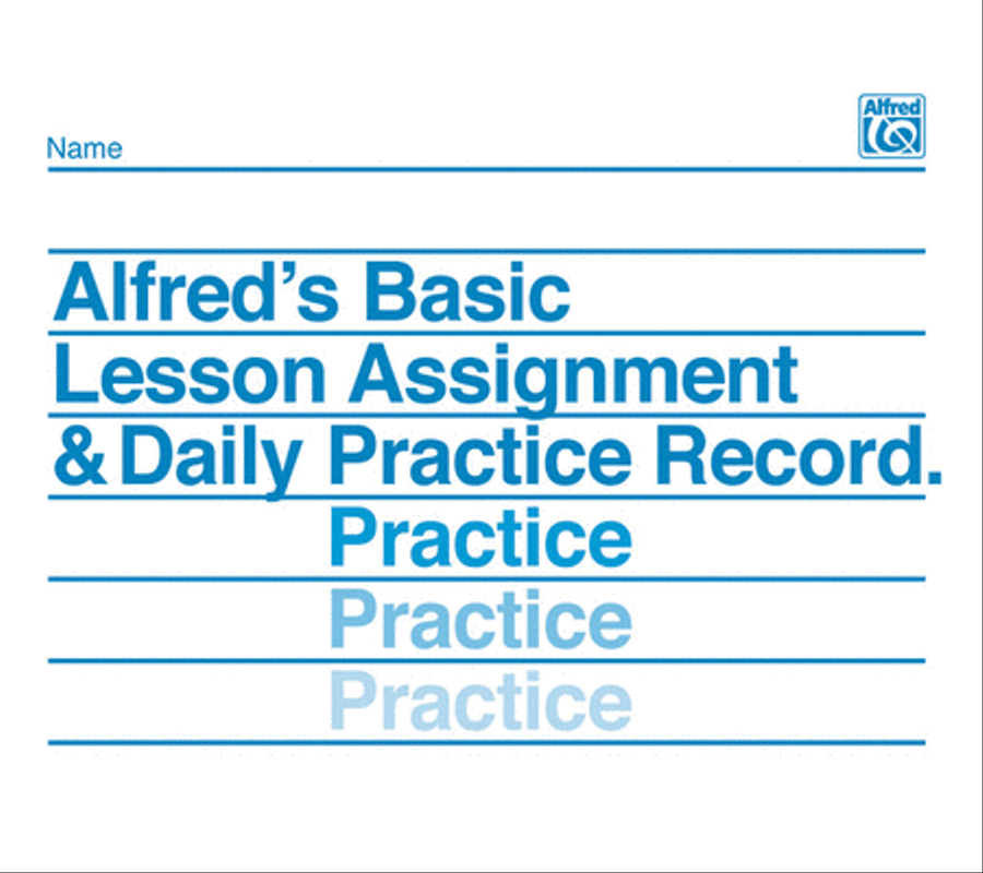 Alfred's Basic Lesson Assignment & Daily Practice Record Piano Solo scores gallery preview page 1