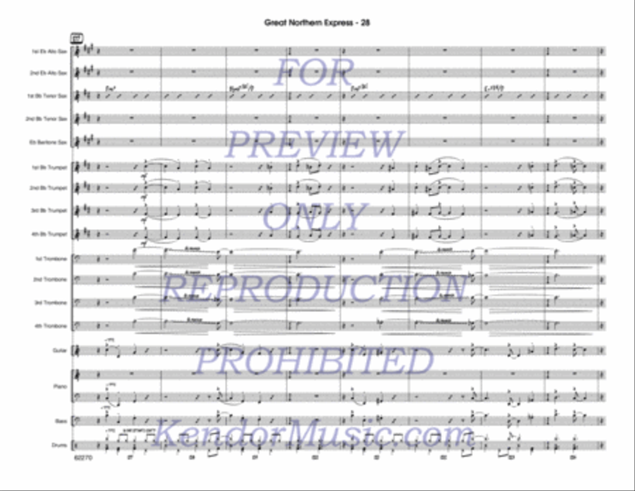 Great Northern Express Jazz Ensemble scores gallery preview page 29