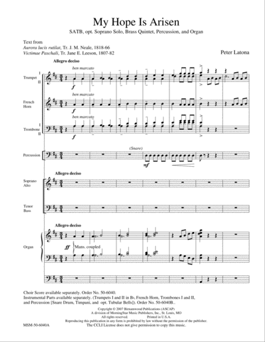 My Hope Is Arisen My Hope Is Arisen Choir scores gallery preview page 3