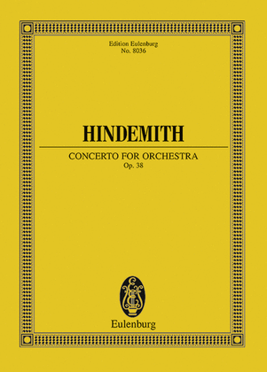Book cover for Concerto for Orchestra, Op. 38