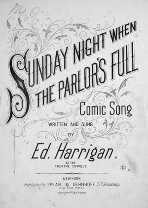 My Johann!, or, Sunday Night When the Parlor's Full. Comic Song