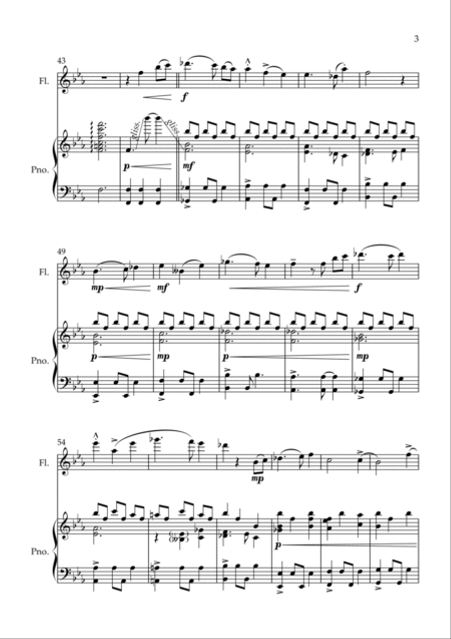 Isabella's Lullaby Flute Solo scores gallery preview page 3
