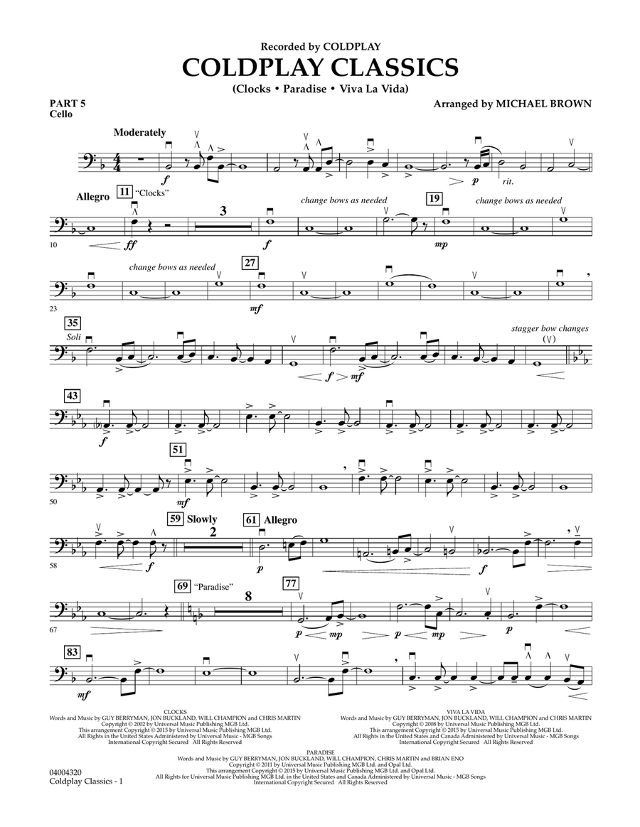 Coldplay Classics - Pt.5 - Cello