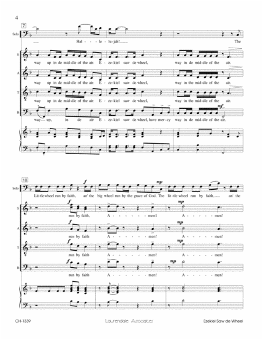 Ezekiel Saw de Wheel Ezekiel Saw de Wheel 4-Part scores gallery preview page 3