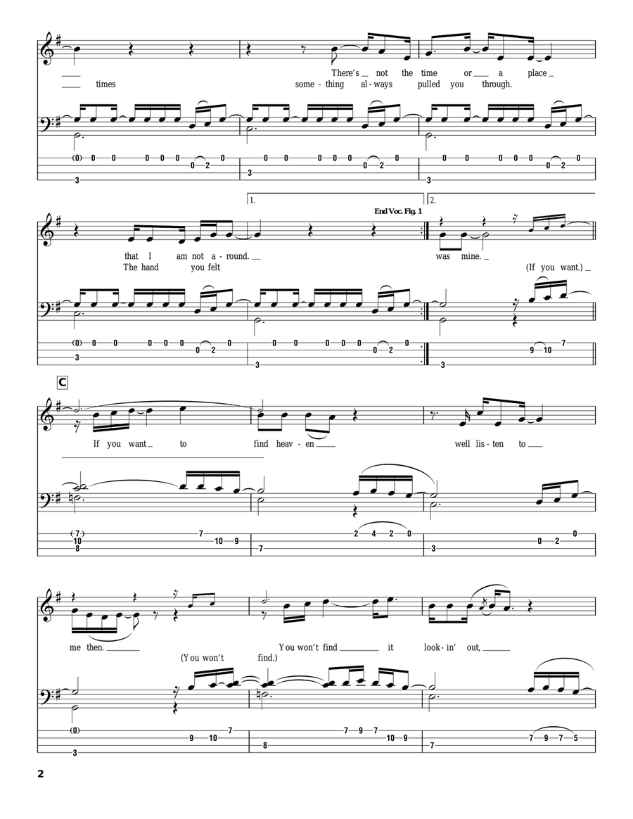 Heaven Is Where The Heart Is Electric Guitar scores gallery preview page 2