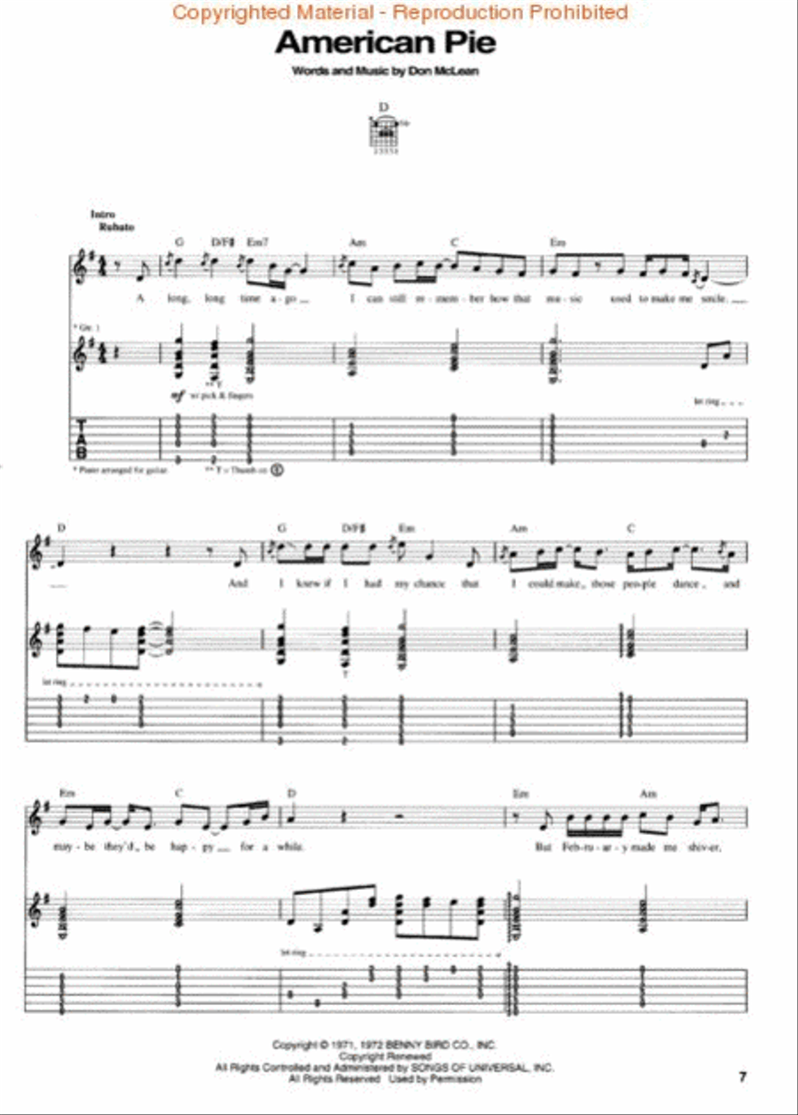 The Don McLean Songbook Acoustic Guitar scores gallery preview page 2