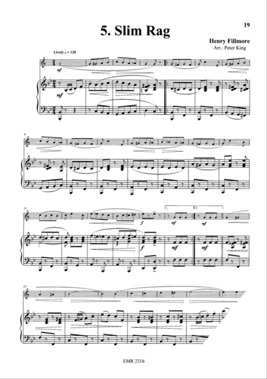 15 Rags Clarinet Solo scores gallery preview page 7
