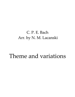 Book cover for Theme and Variations