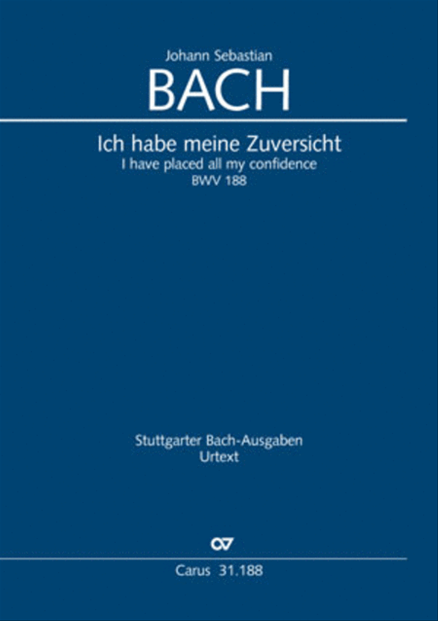 I have placed all my confidence (Ich habe meine Zuversicht) 4-Part scores gallery preview page 1