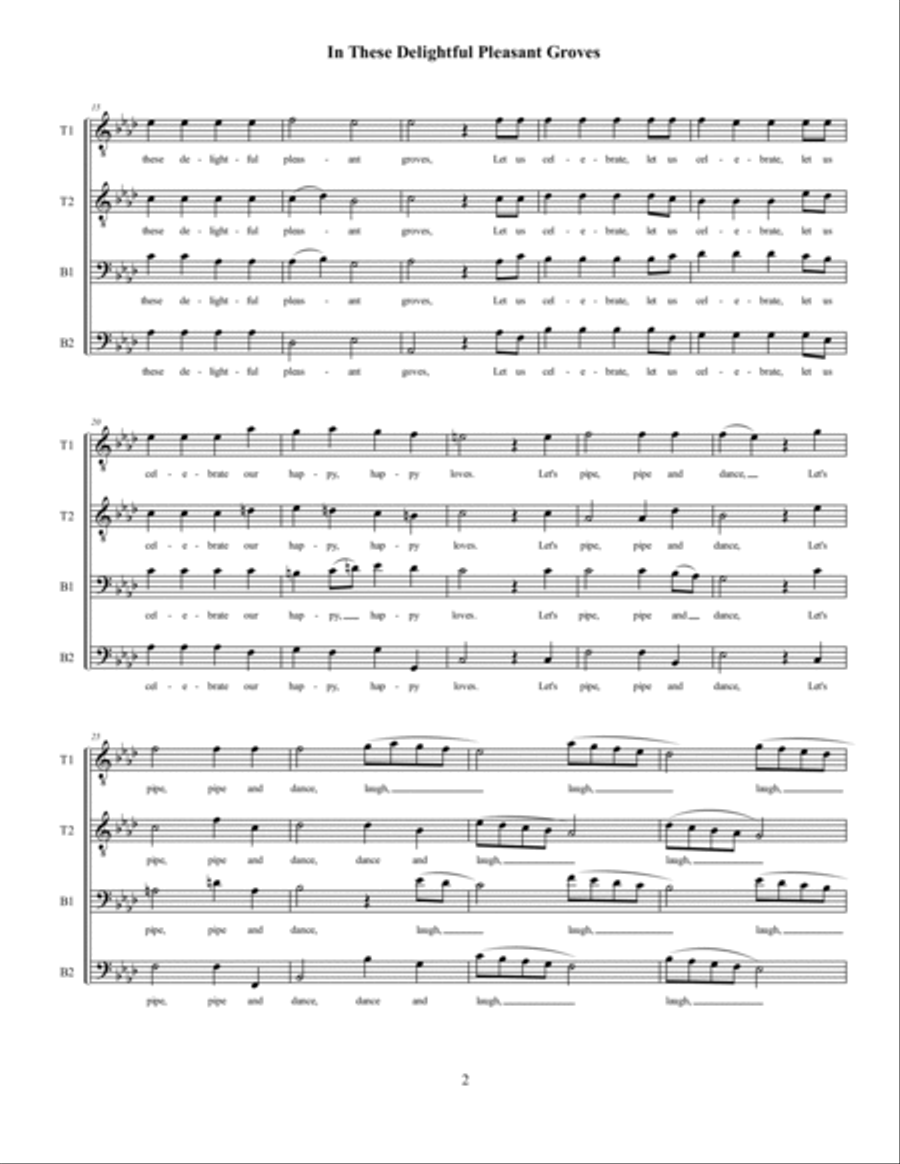 Five Classics for Male Ensemble 2-Part scores gallery preview page 3