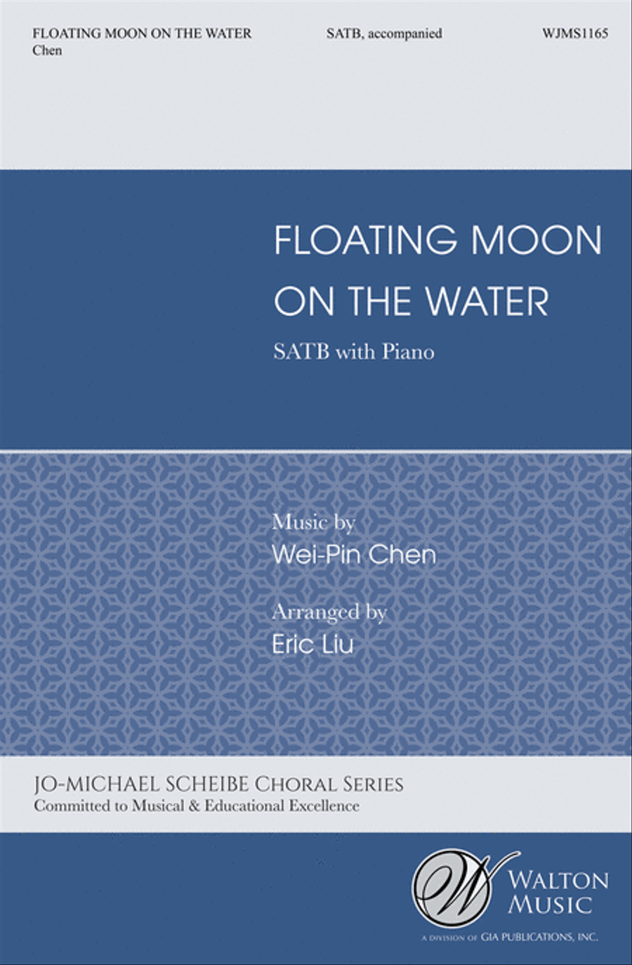 Floating Moon on the Water (SATB) 4-Part scores gallery preview page 1