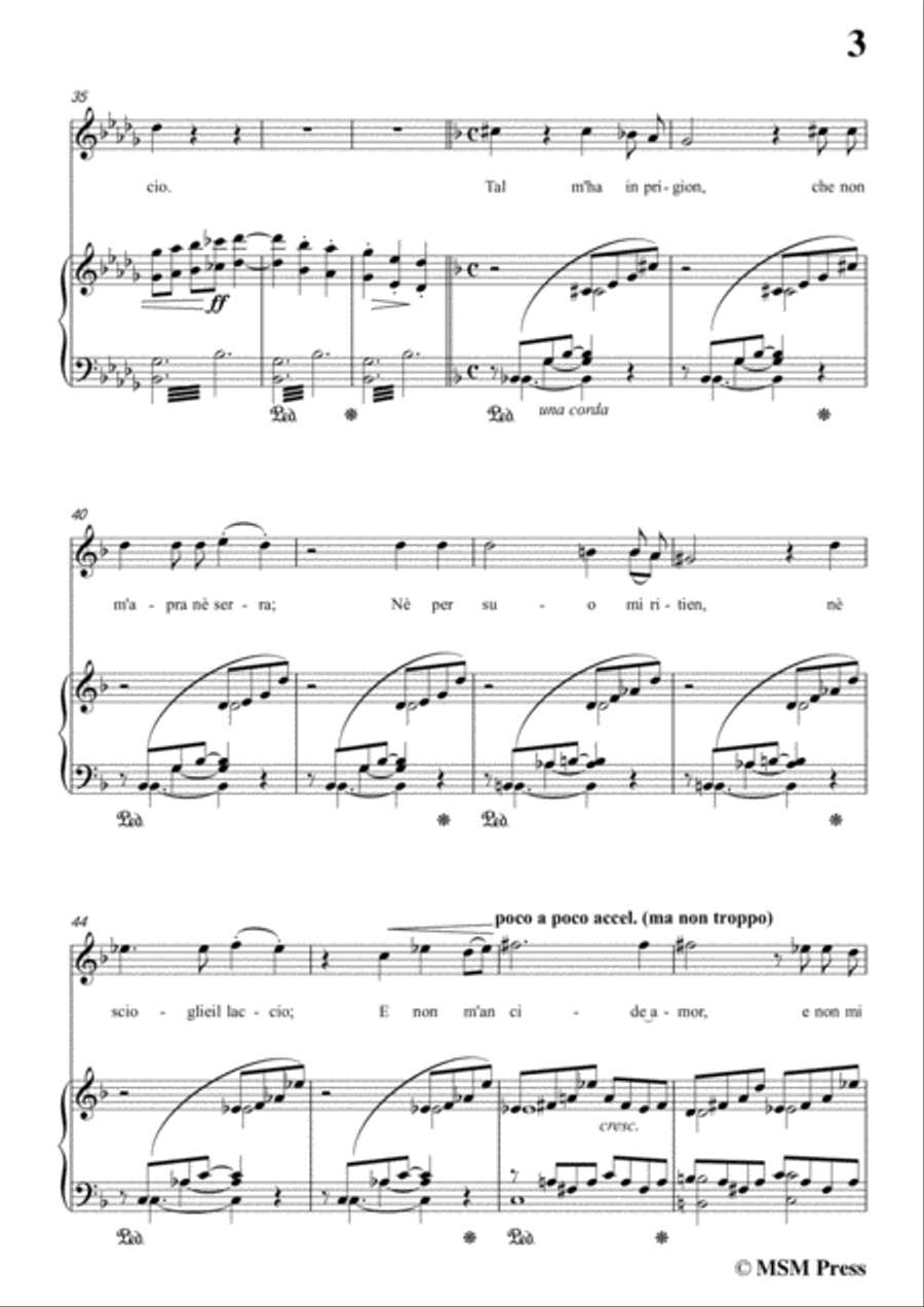 Liszt-Pace non trovo in f sharp minor,for Voice and Piano Voice Solo scores gallery preview page 5