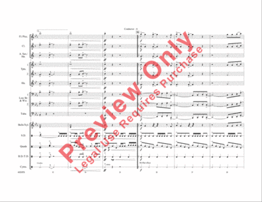Don't Stop Believin' Marching Band scores gallery preview page 14