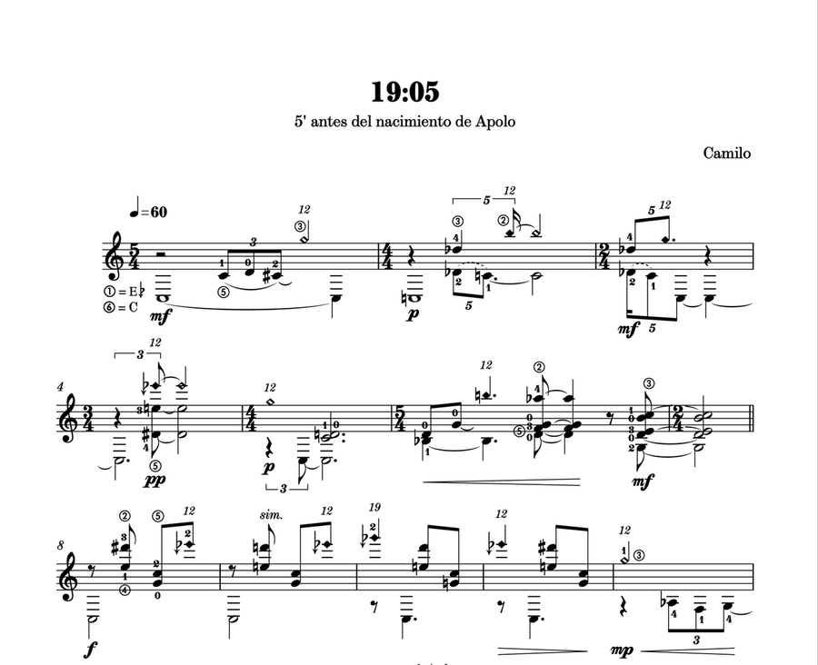 19:05 Classical Guitar scores gallery preview page 2