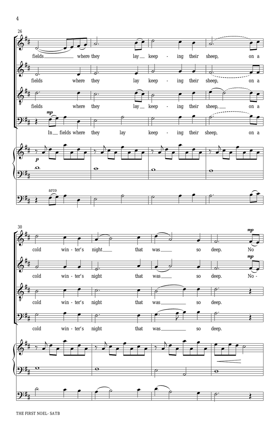 The First Noel 4-Part scores gallery preview page 4