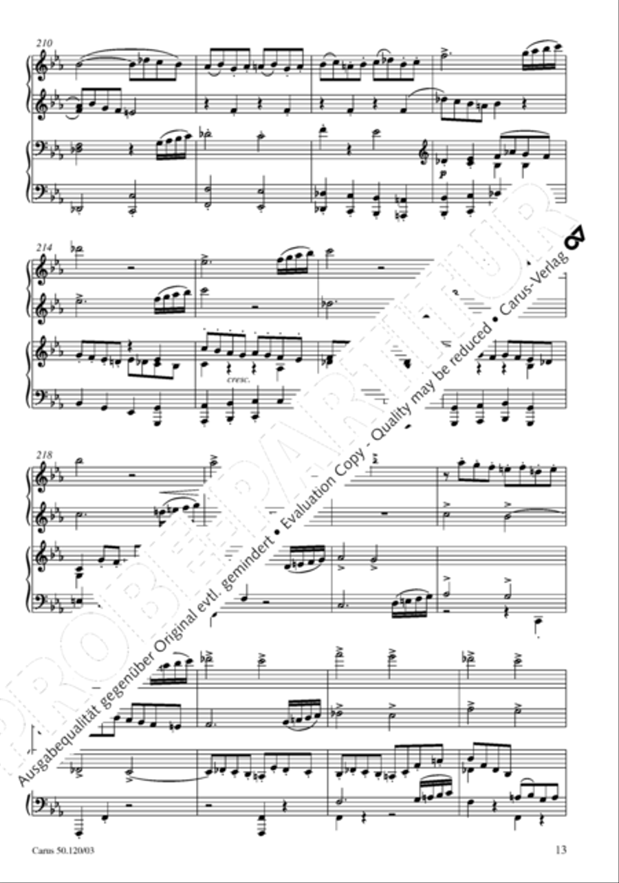 Christoforus + Das Tochterlein des Jairus (Gesamtausgabe, Bd. 9) 4-Part scores gallery preview page 14