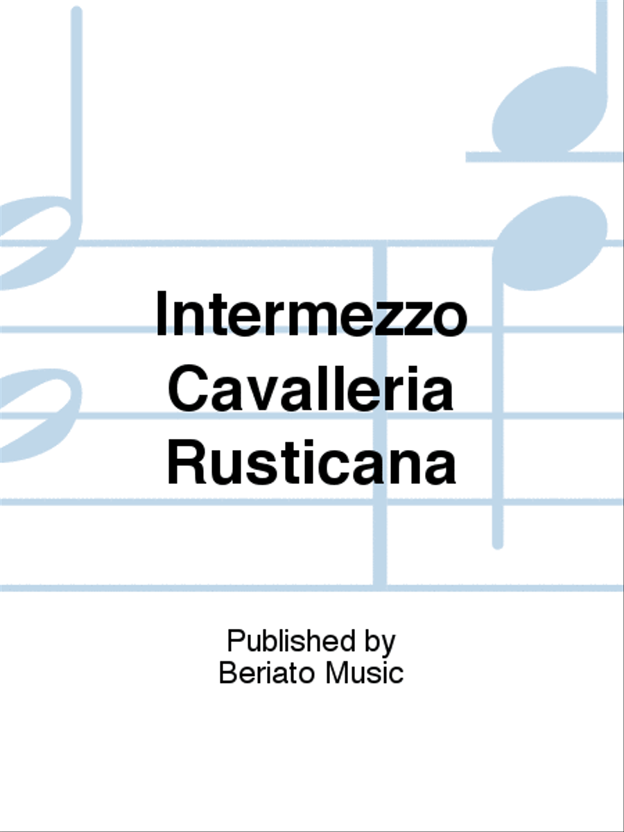 Intermezzo Cavalleria Rusticana Violin Solo scores gallery preview page 1